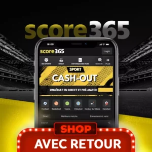 Score365 recharge solde avec retour tunisie