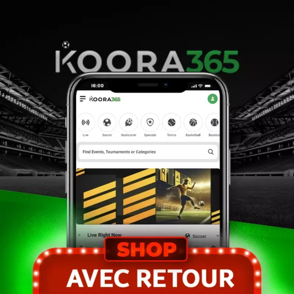 koora365 AVEC RETOUR Koora365 avec retour