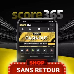 Score365 recharge solde sans retour tunisie